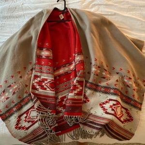 Tribal Print Poncho